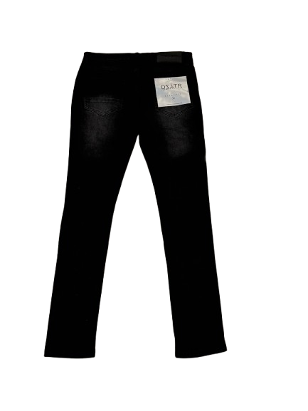 DZTR Stretch Jeans in black with slim fit and flexible stretch denim construction.
