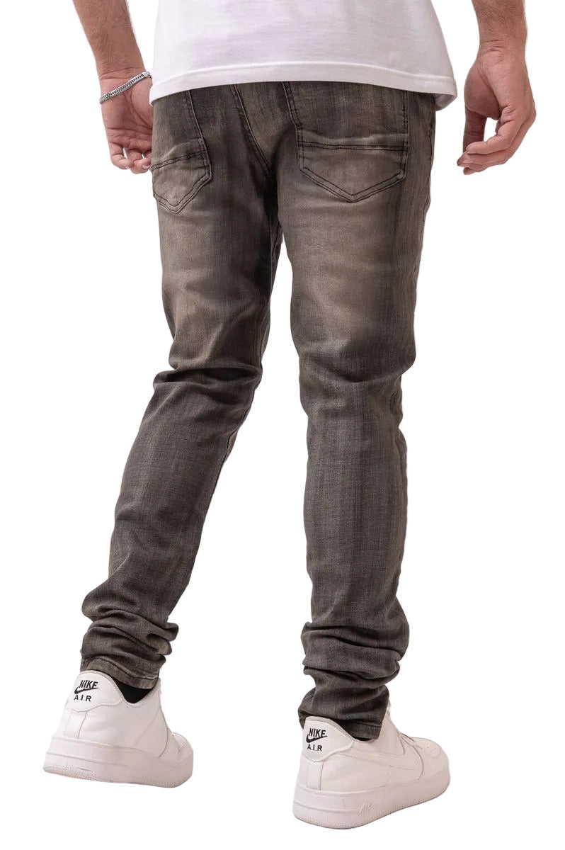 DZTR Ultra Skinny Stretch Denim in black with a sleek ultra skinny fit and flexible stretch fabric