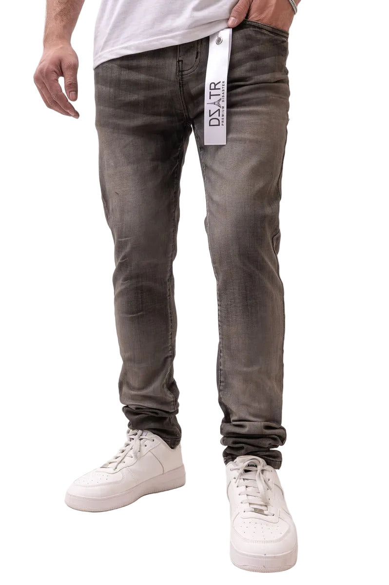 DZTR Ultra Skinny Stretch Denim in black with a sleek ultra skinny fit and flexible stretch fabric