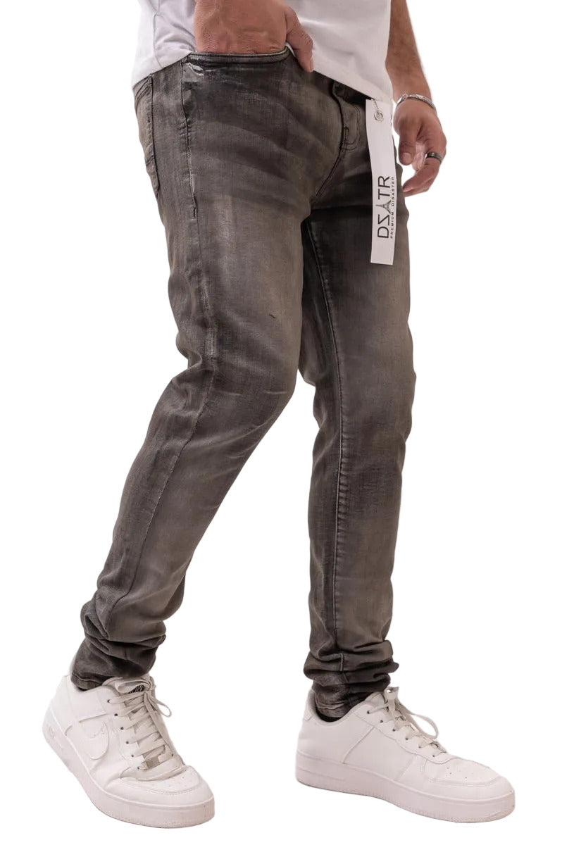 DZTR Ultra Skinny Stretch Denim in black with a sleek ultra skinny fit and flexible stretch fabric