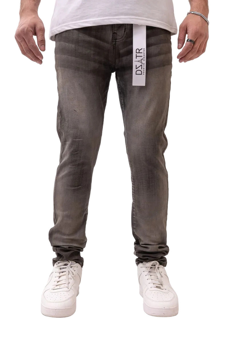 DZTR Ultra Skinny Stretch Denim in black with a sleek ultra skinny fit and flexible stretch fabric