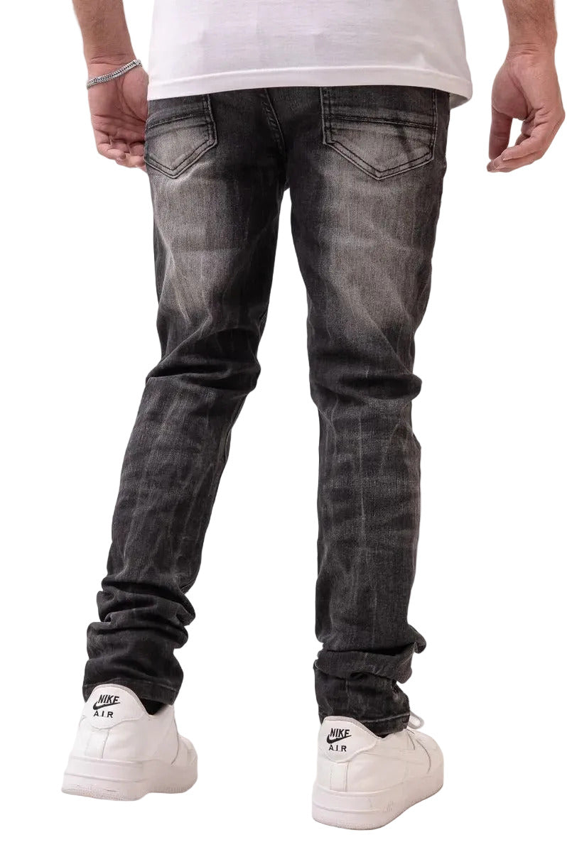 DZTR Jacket Set in Stones Black with ultra-stretch fabric and modern skinny fit design