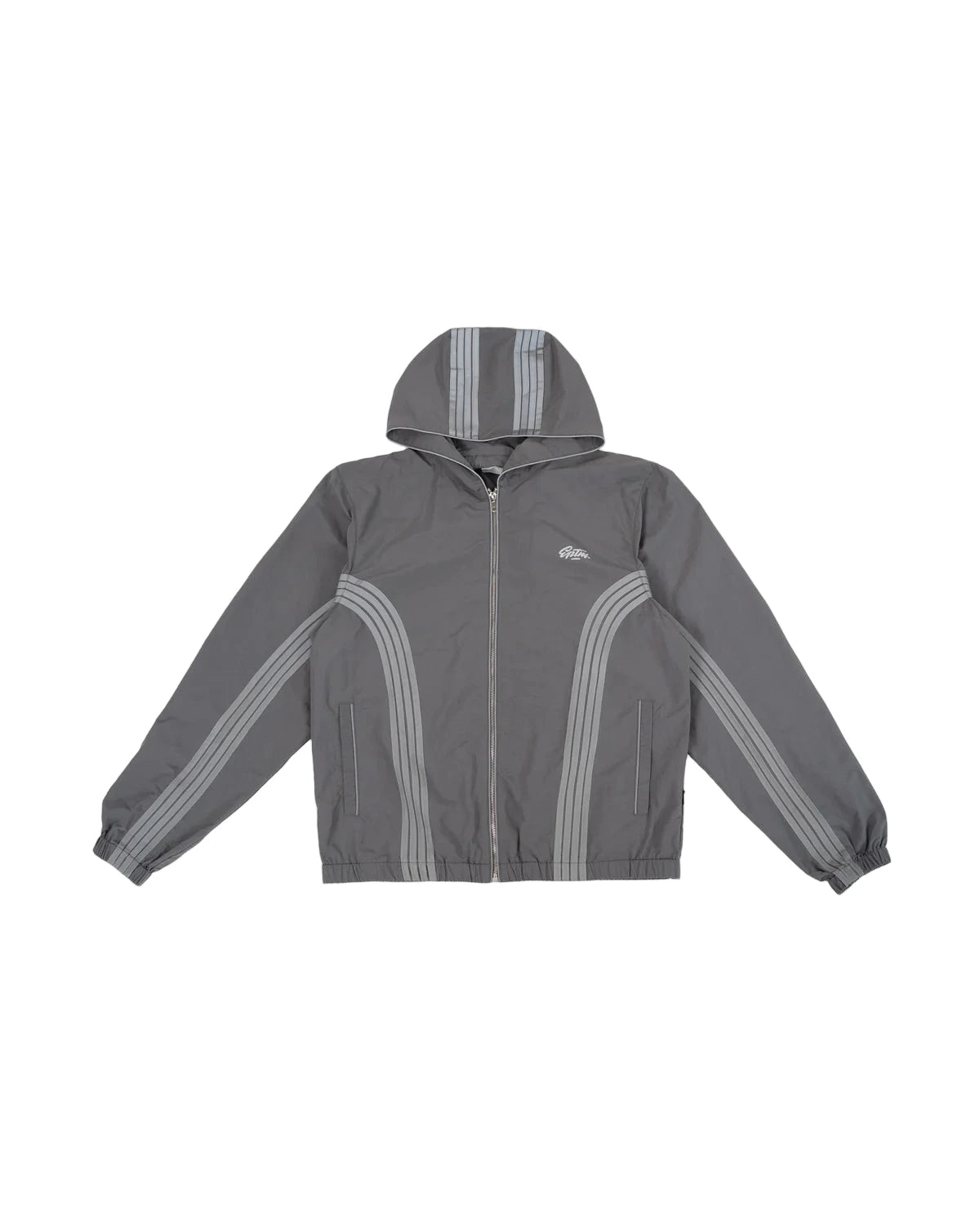 Freeway Jacket with boxy fit, nylon ripstop fabric, and 3M reflective tape detailing