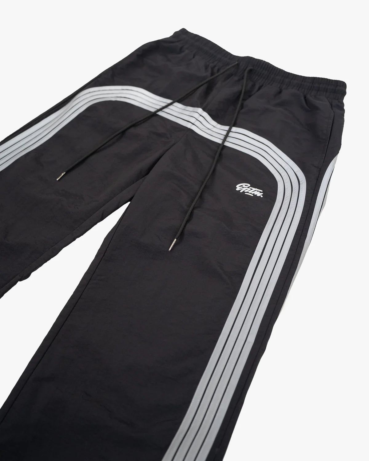 Freeway Pants with baggy fit, nylon ripstop fabric, and 3M reflective detailing with adjustable waistband
