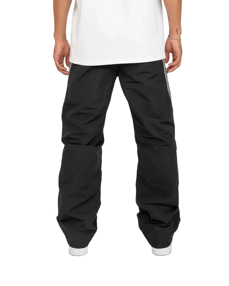 EPTM Menlo Pants in black with streamlined lines, refined piping, elastic waistband, and relaxed fit