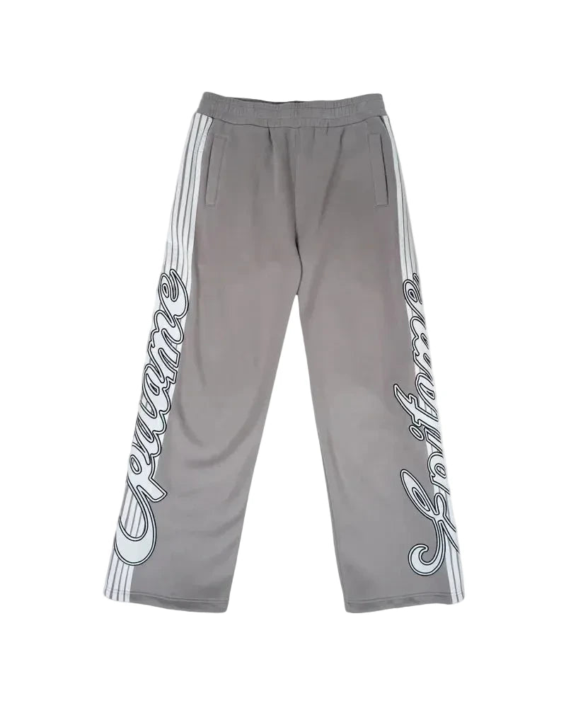 EPTM Epitome grey sweatpants made from bonded fleece with signature tapes, elastic waistband, and adjustable bottom toggles