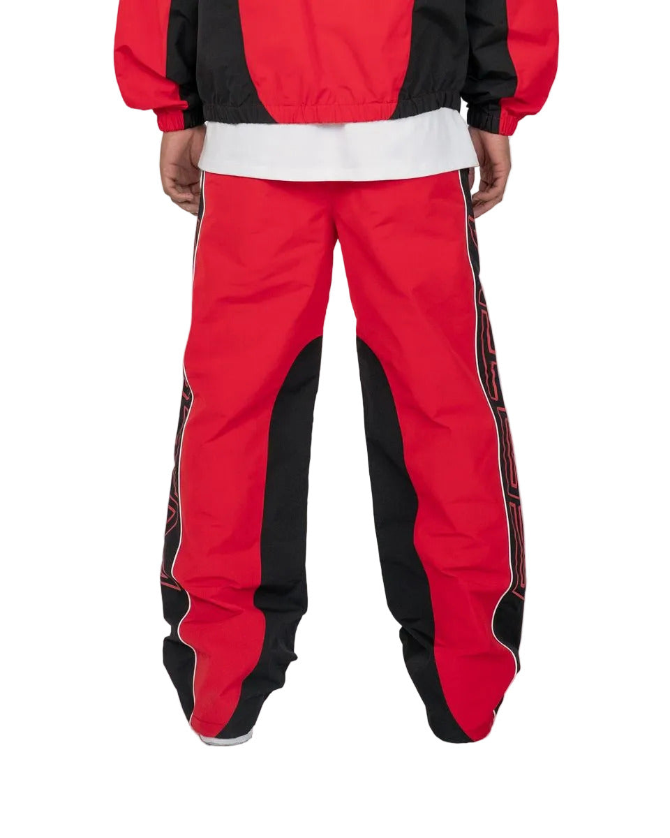 EPTM Markie red pants with elastic waistband, adjustable cord and toggles, and front and back pockets