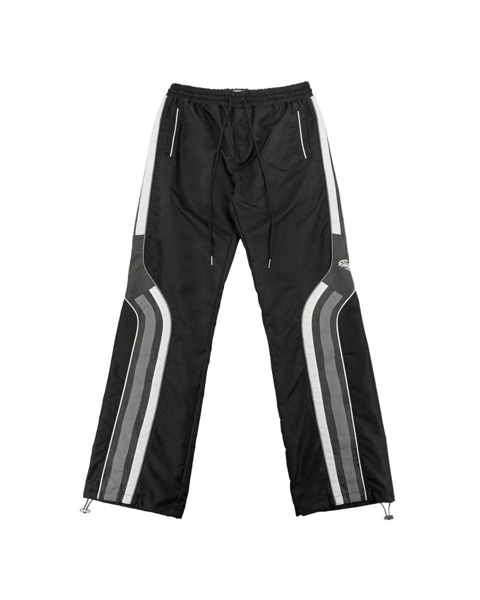 EPTM Maxx black pants with elastic waistband, adjustable cord and toggles, and front and back pockets