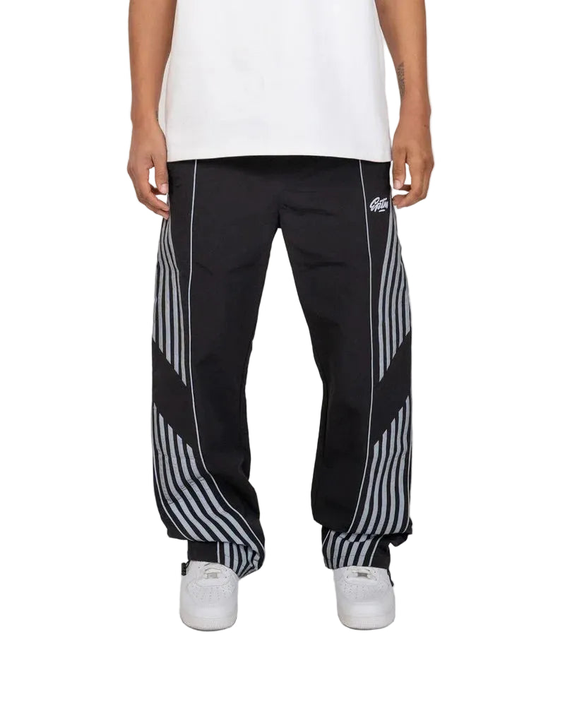 EPTM Roundy Pants with striped leg detailing, lightweight fabric, and modern athletic streetwear design