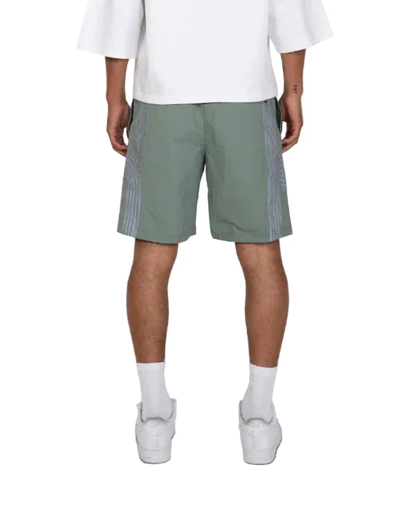 EPTM Merge Shorts in sage featuring a comfortable fit, lightweight construction, and modern casual summer styling.