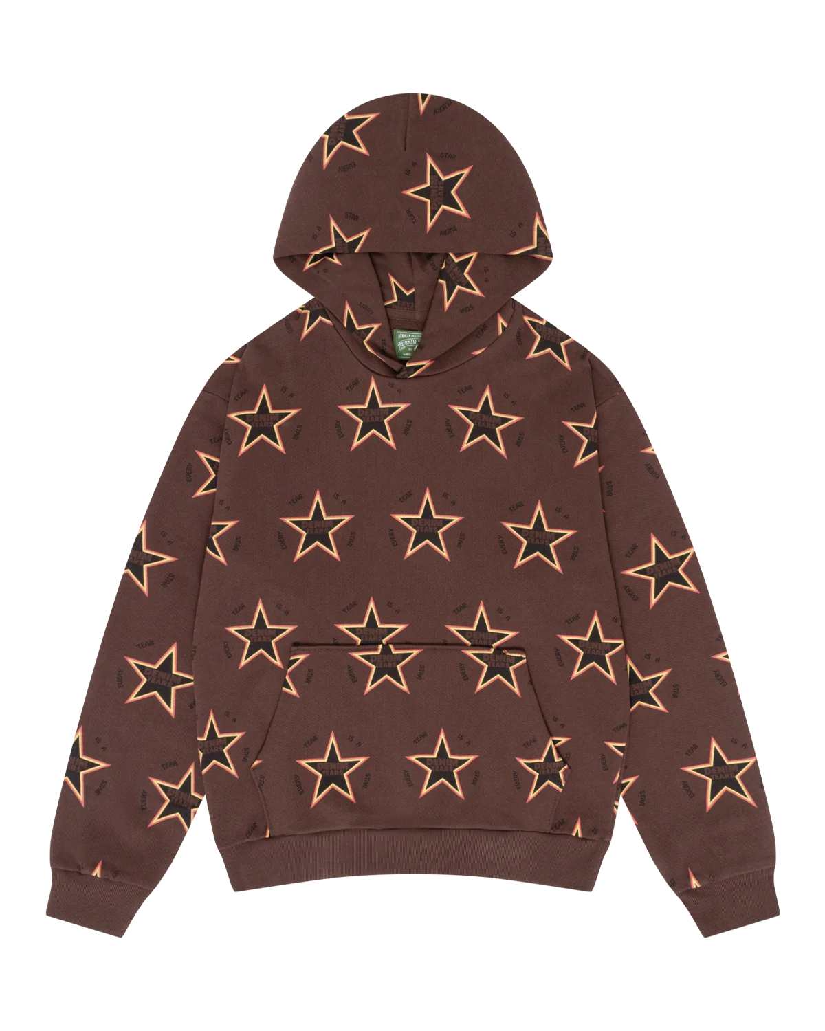 Every Tear Is A Star All Over Hoodie (Brown) 
