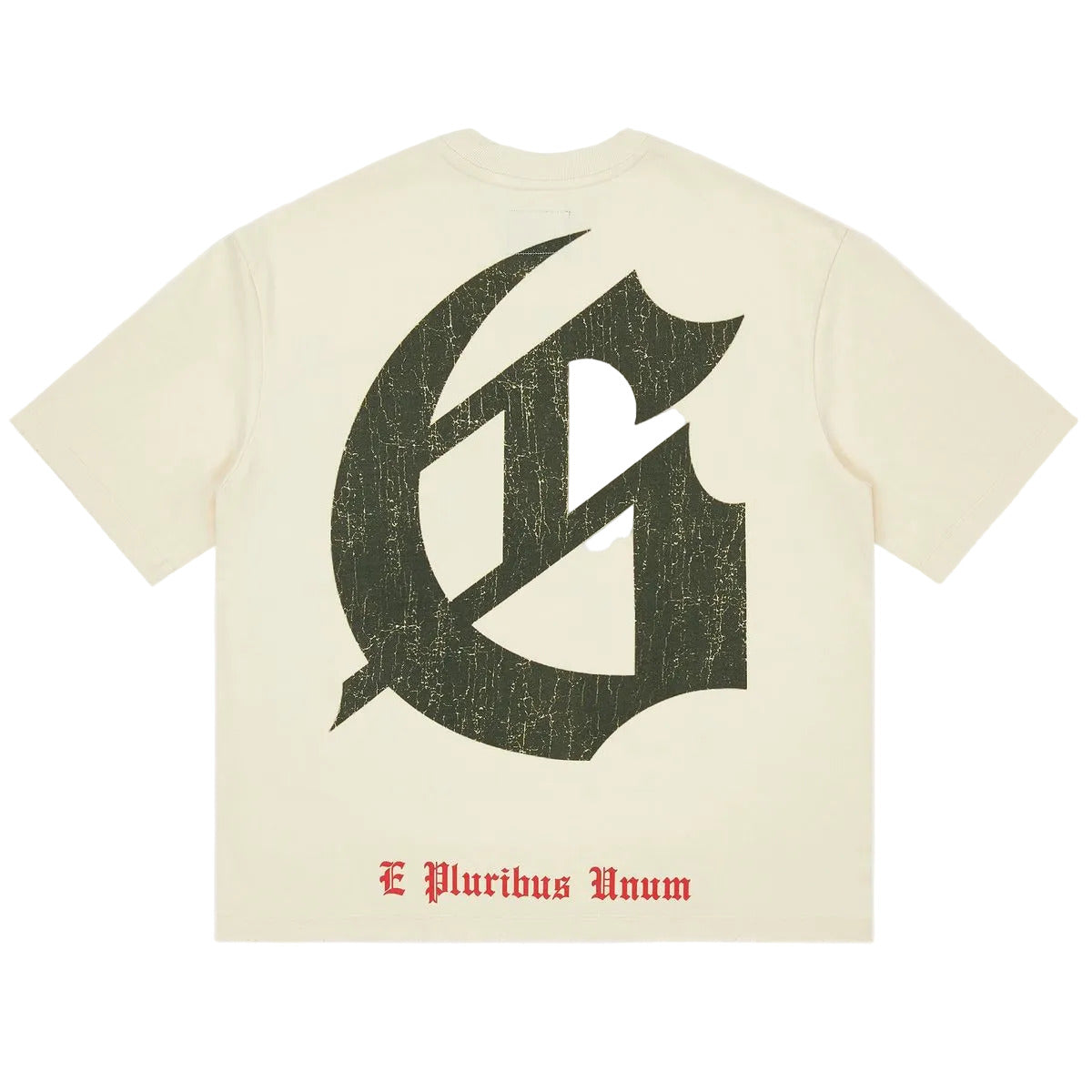 Godspeed City Slicker T-Shirt in bone with limited edition art design and stone embellishments around the crown