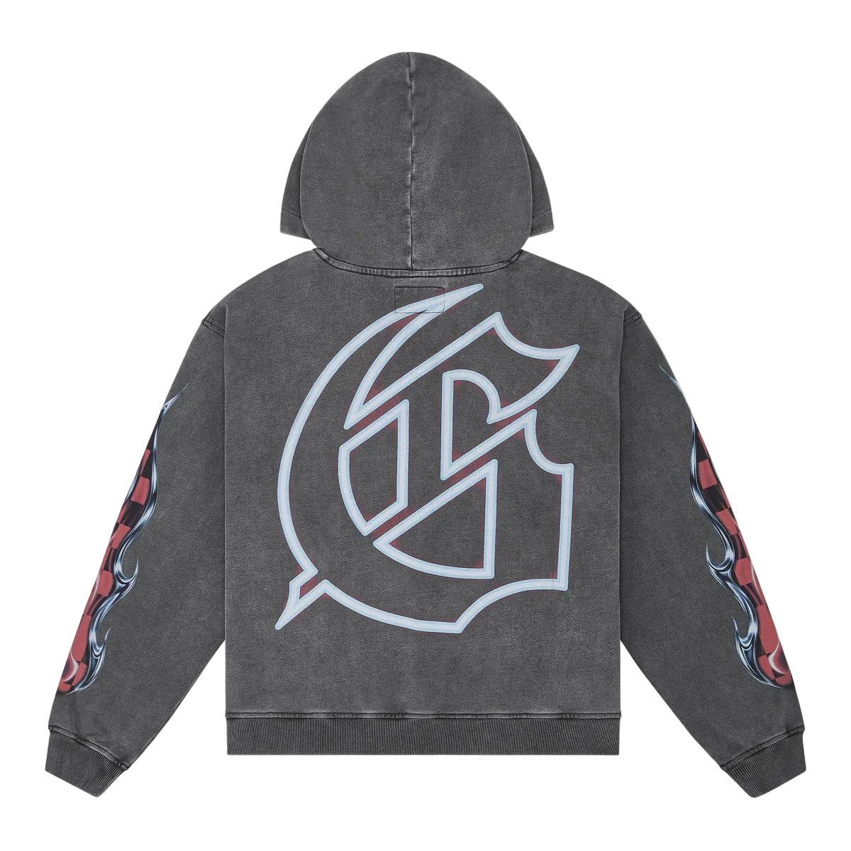 Grey wash Godspeed Drive In Hoodie.