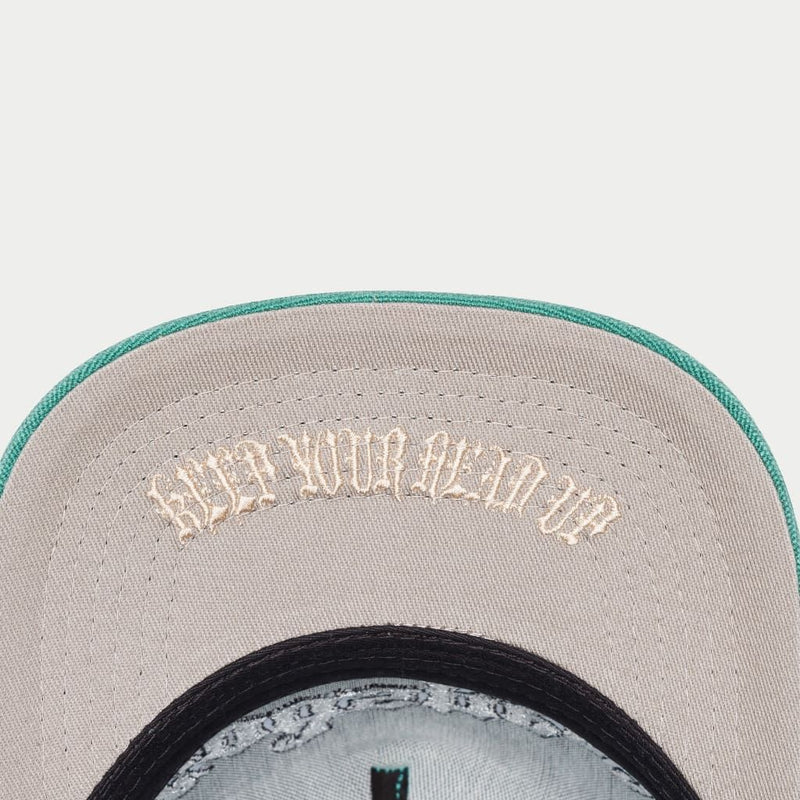 Godspeed 4ever Signature Trucker Hat titled "The Mother of All Truckers" featuring color-changing embroidery, limited edition box, and 3-piece pin set.