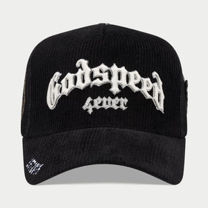 Gs Forever Trucker Hat (Black Corduroy) - GSFTRKHTBLKCD