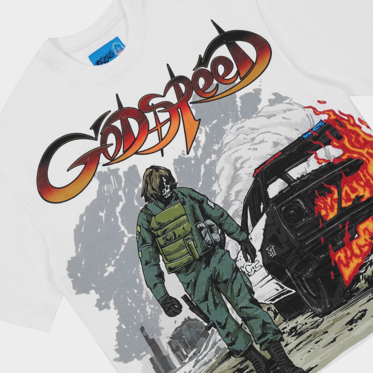 Godspeed NextGen T-shirt with bold graphic design and mid-weight washed fabric for modern streetwear style