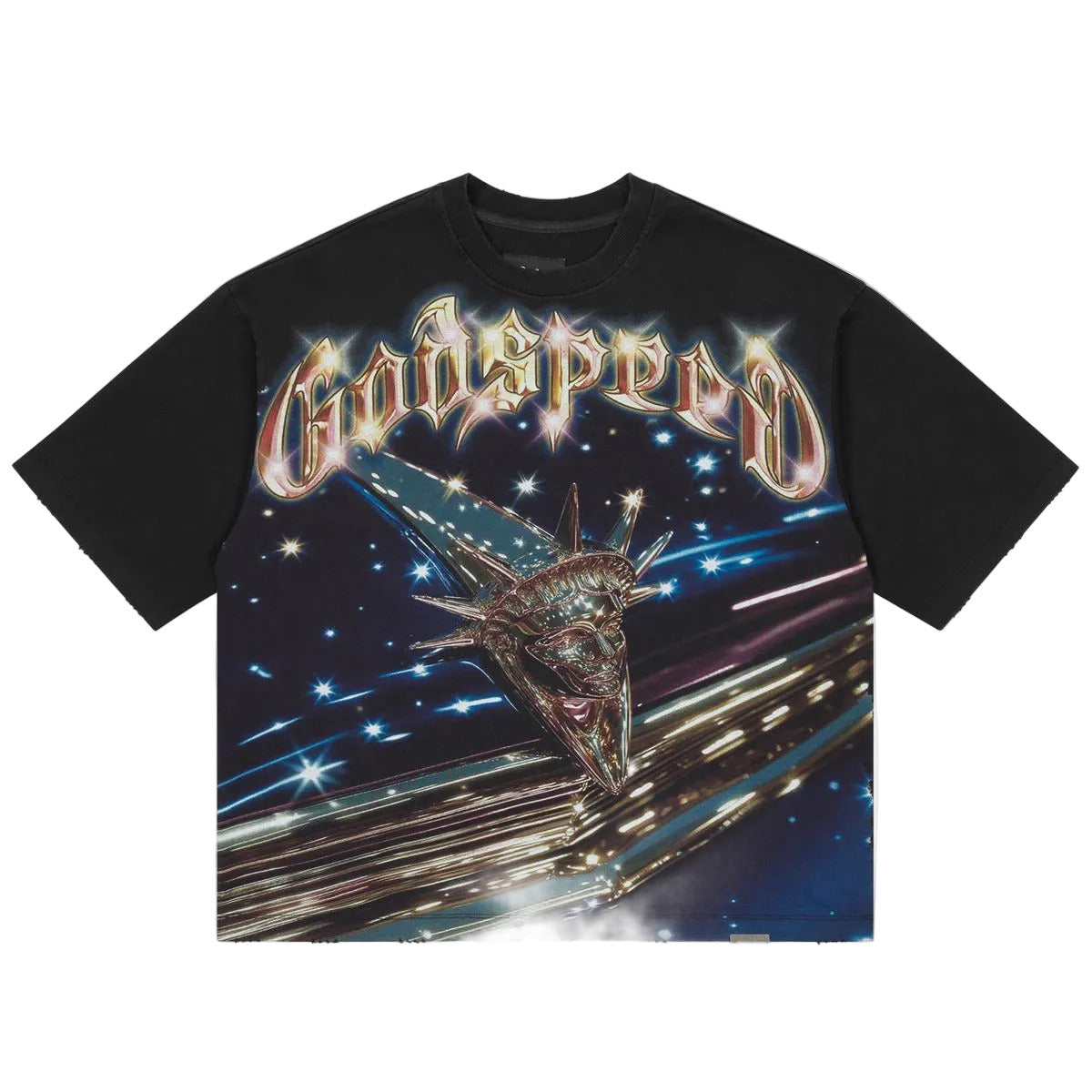 Godspeed GS Liberty Cruiser T-shirt in black with premium midweight cotton and modern streetwear design