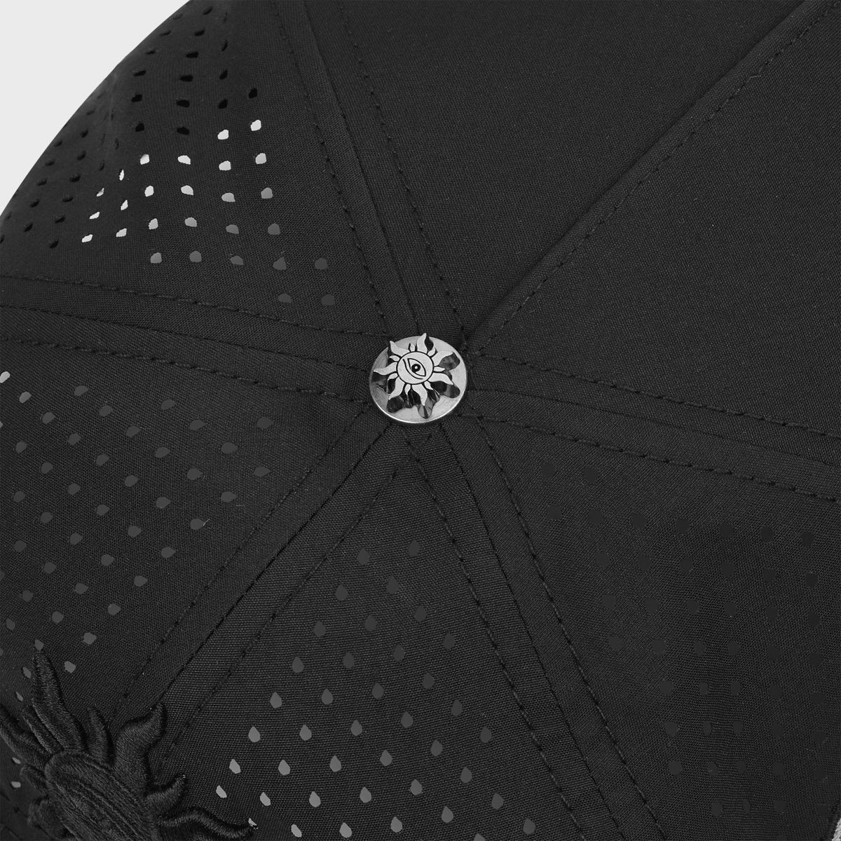 Godspeed OG Logo Water Resistant Hat in Stealth with hydrophobic crown panels, water-resistant and floatable construction, including a box and pin set.