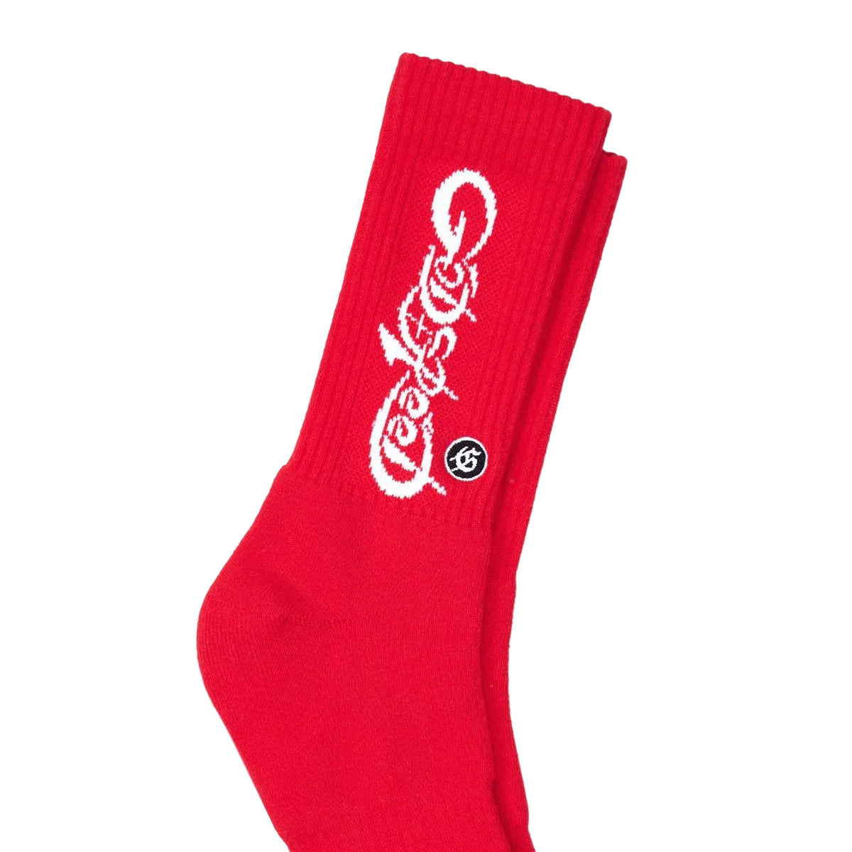 Godspeed GS New Age Logo orange sock with “Stay 10 toes down” text design