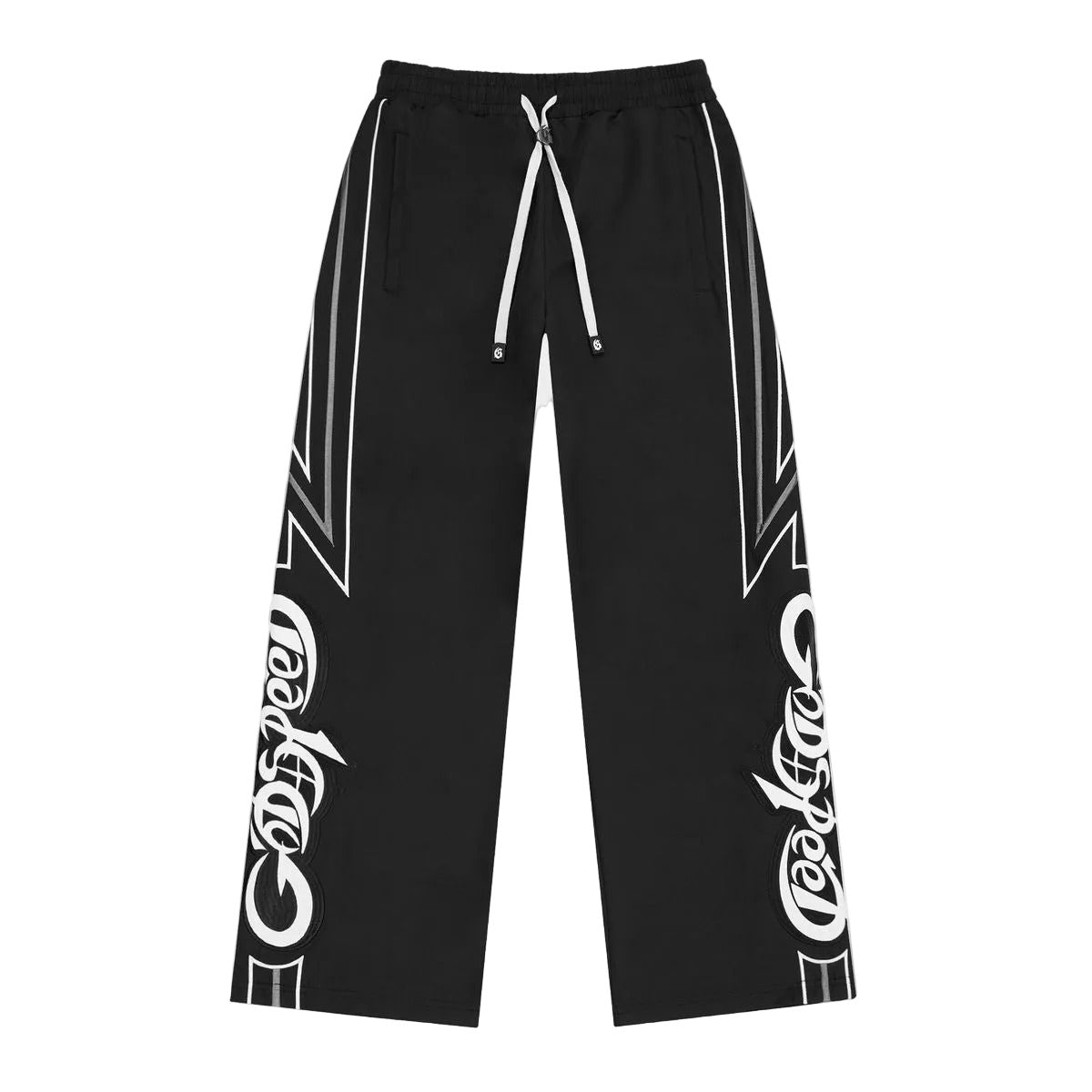 Anvil New Aged nylon trackpants with applique logo and modern design.