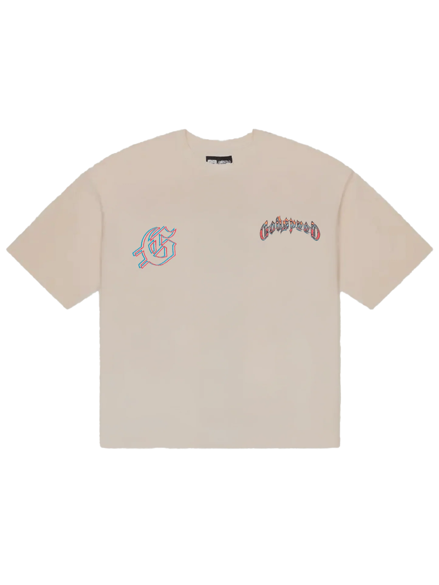 Natural Disaster Stone Wash T-Shirt with digital art graphic on 10oz washed fabric, limited to 555 numbered pieces.