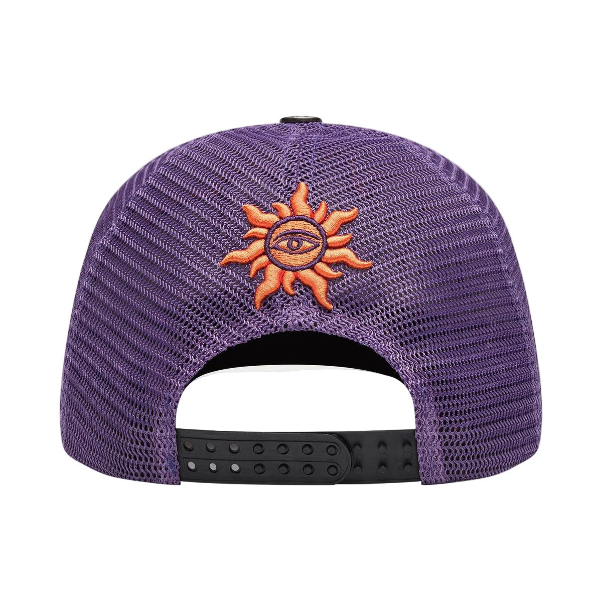 Godspeed Neo trucker hat with oversized logo, mesh back, and limited edition packaging with pin set