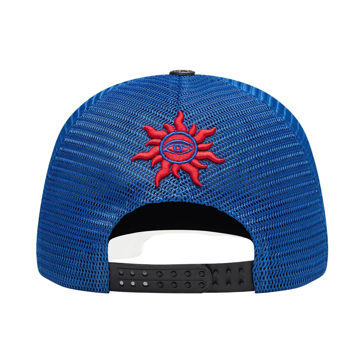 Godspeed Neo Trucker Hat featuring an oversized next-generation logo, mesh-back construction, collectible pin set, and limited-edition packaging.