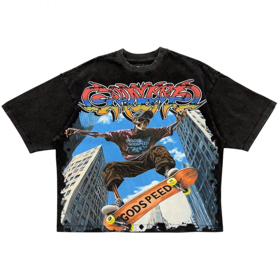 Godspeed Ollie T-Shirt (Black Wash)