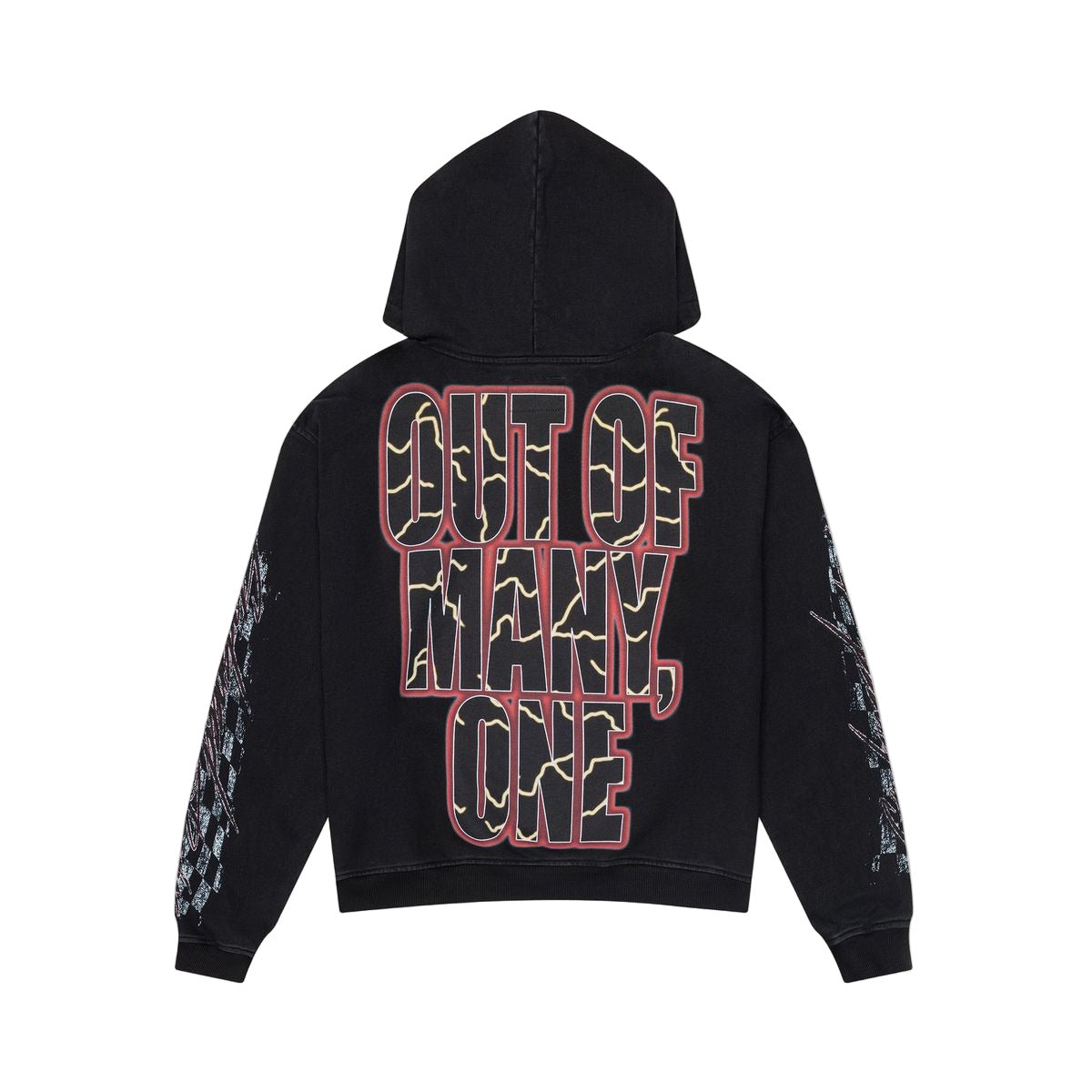 The Godspeed Podium Dreams Hoodie (Black Wash) features a washed black finish that gives it a worn-in, distinctive look. Its design centers on Godspeed’s Podium Dreams styling, offering a clean and versatile aesthetic. This hoodie provides a simple yet bold appearance suitable for everyday wear.