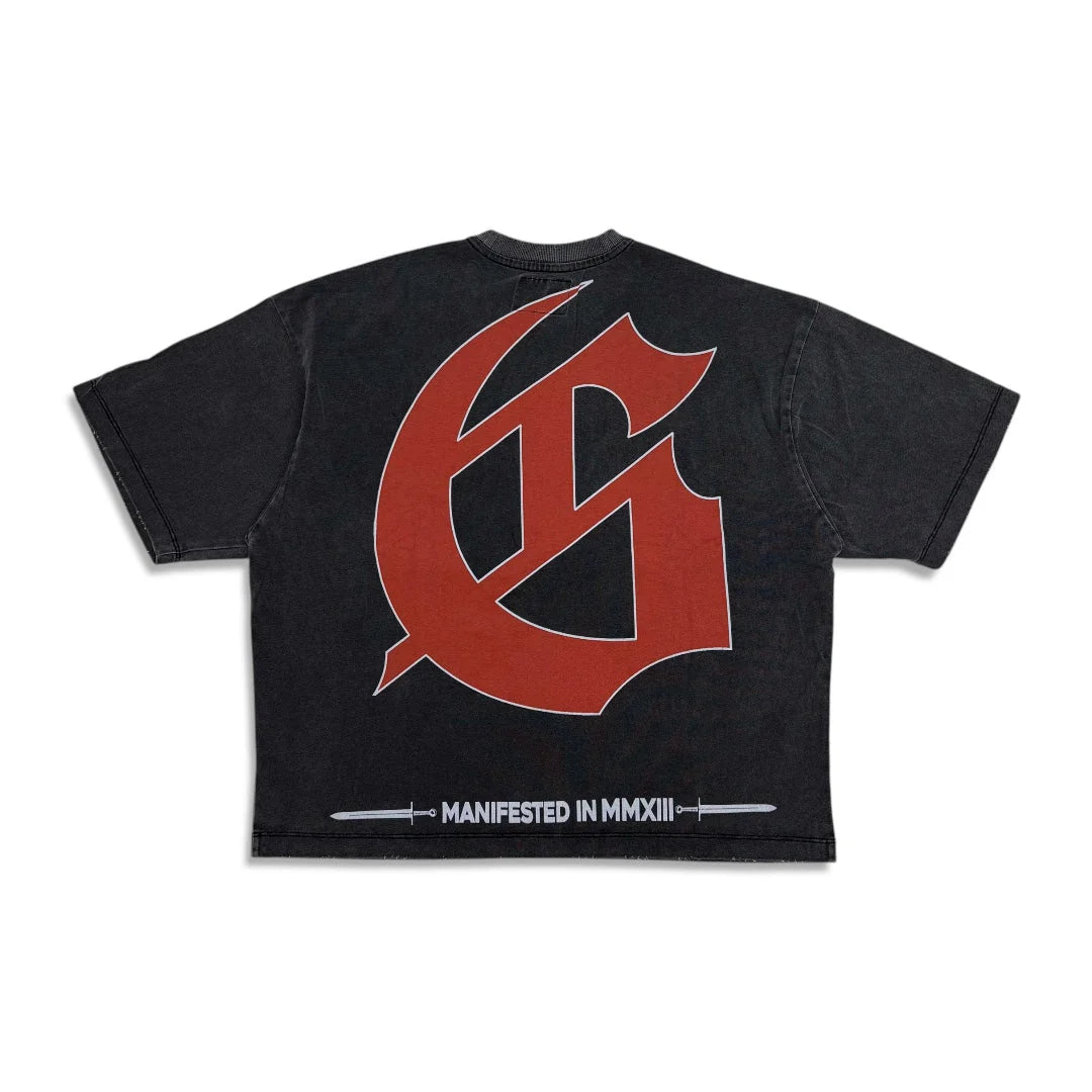 Godspeed Sea Sick grey wash t-shirt.