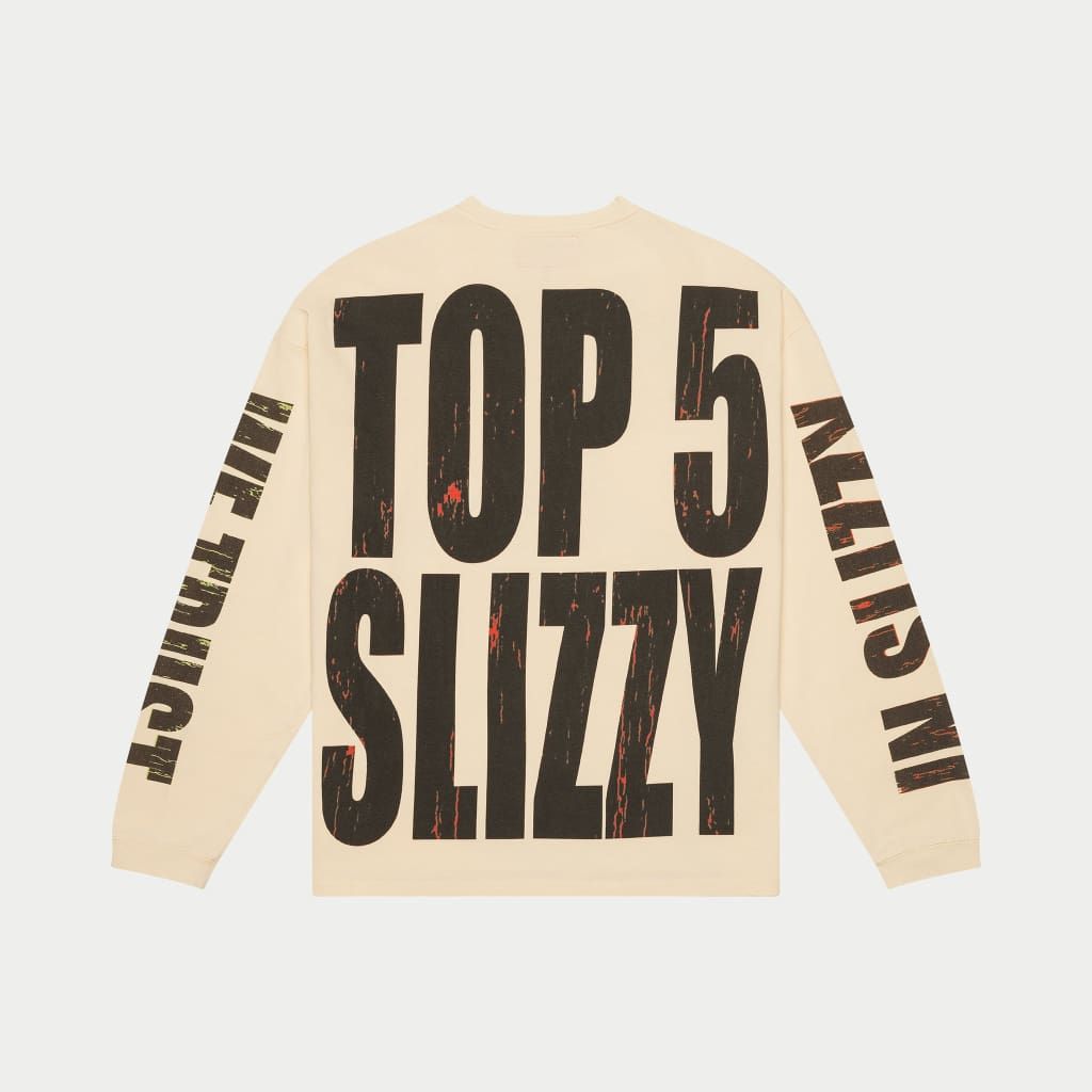 Godspeed T5 Slizzy long sleeve t-shirt in washed fabric with digital art print – limited edition 555 units