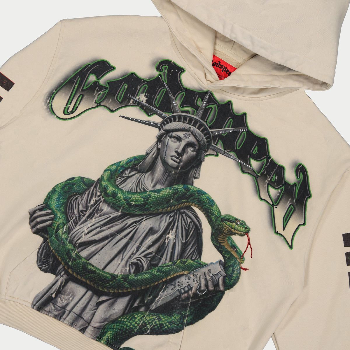 Godspeed T5 Slizzy long sleeve t-shirt in washed fabric with digital art print – limited edition 555 units