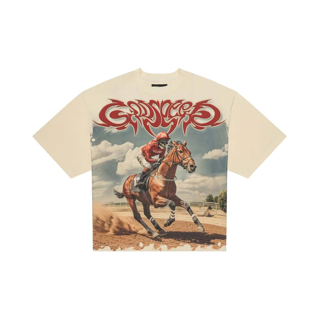 Godspeed Thoroughbred t-shirt in bone color.