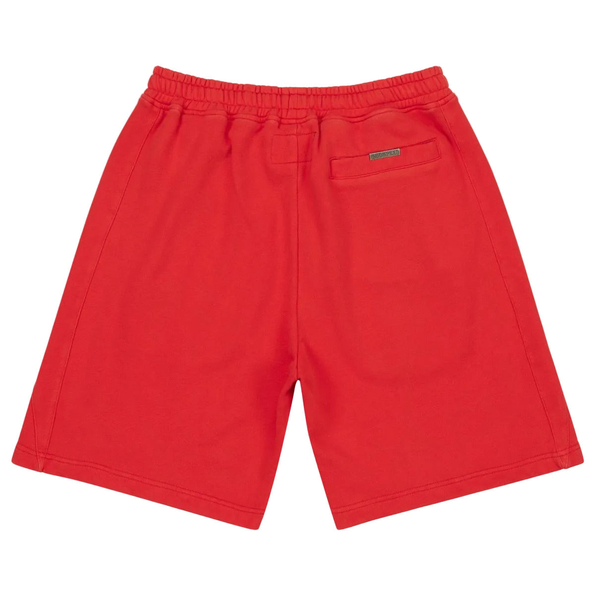 Godspeed VITAL Red French Terry sweatshorts made from heavyweight 500 GSM fabric with a stealth embroidered logo.
