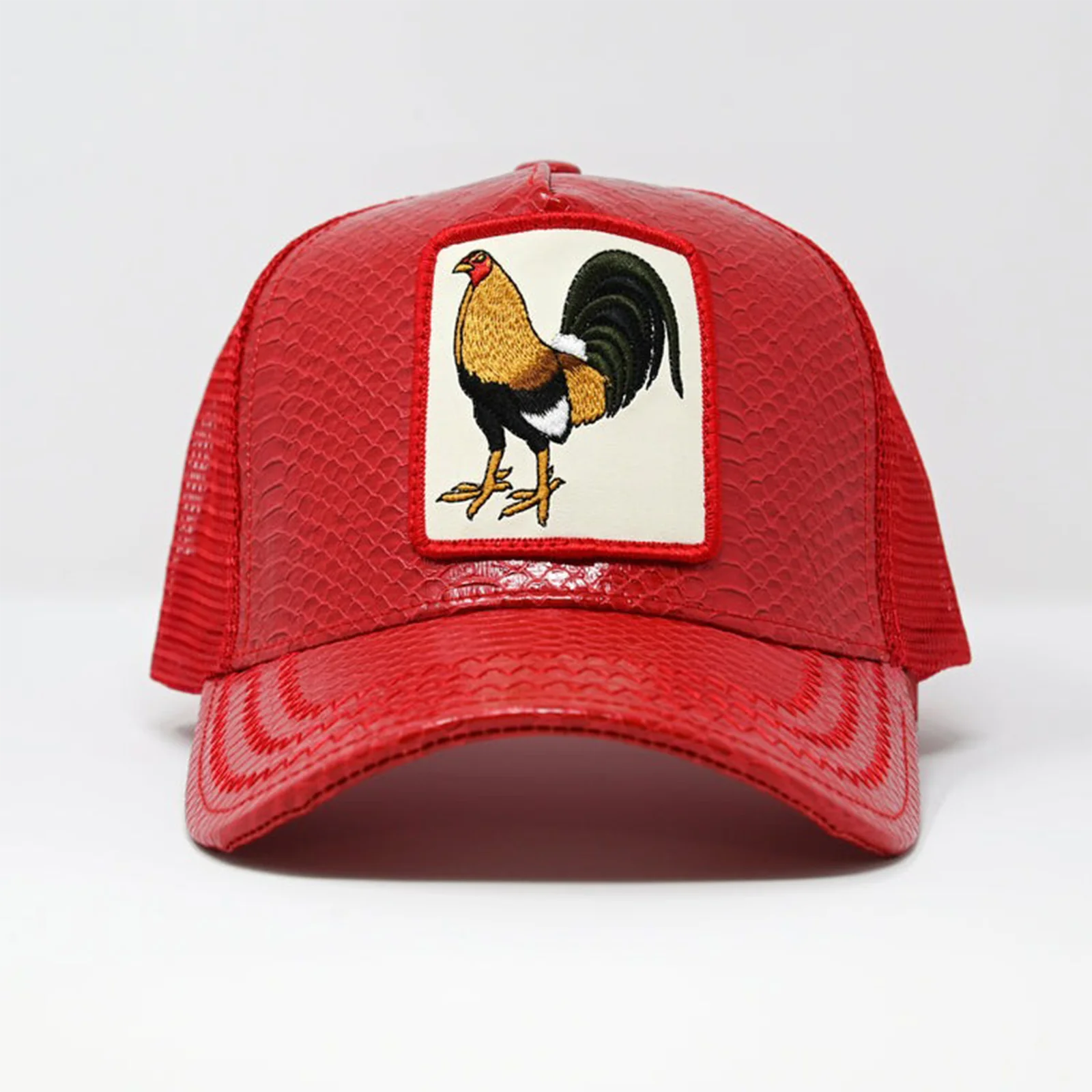 Rooster Red Trucker Hat (Red)