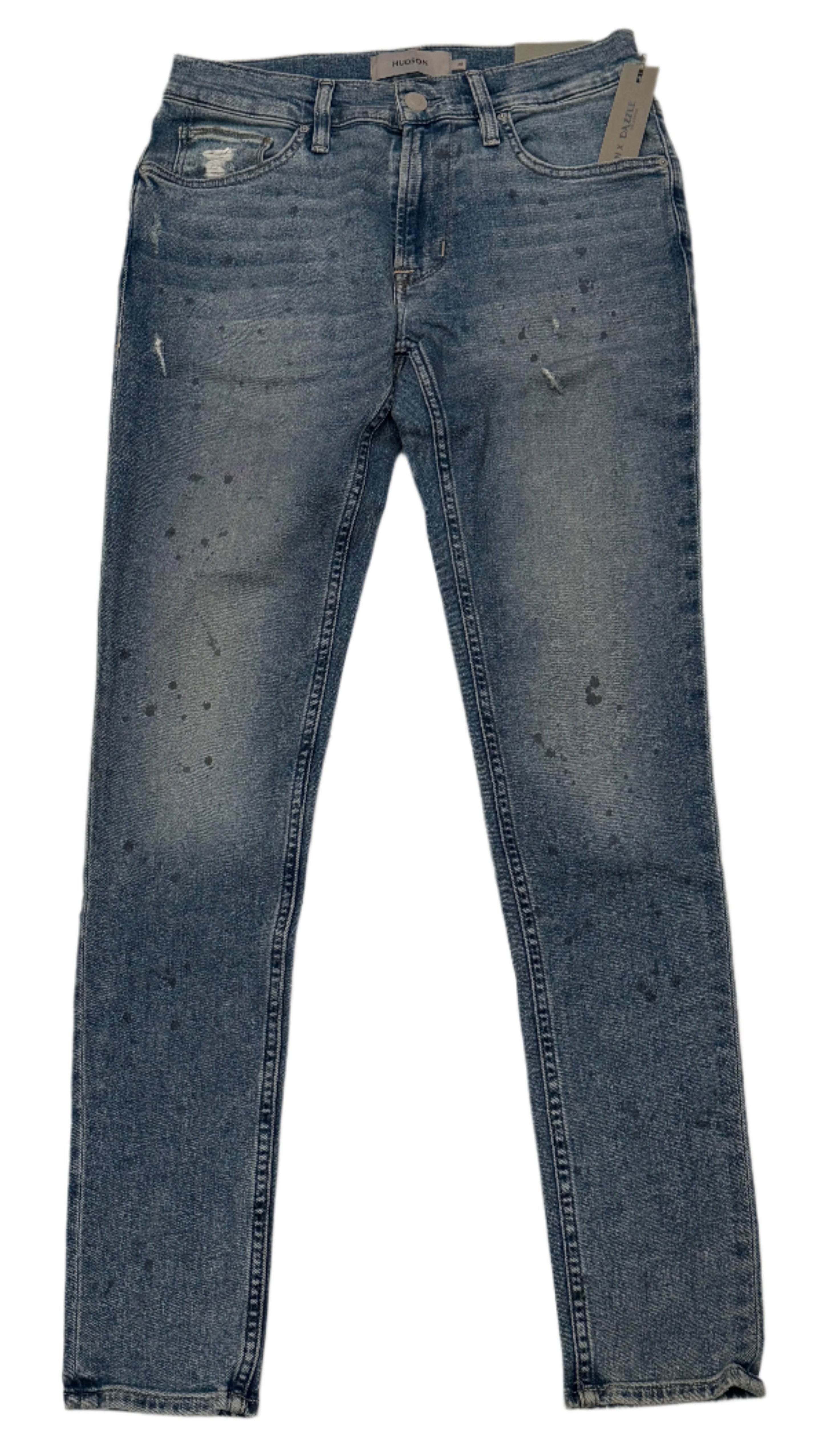 Dazzle x Hudson Jack Skinny Jeans in Indigo Spill with skinny fit, style number H45TDFINS2402INS.