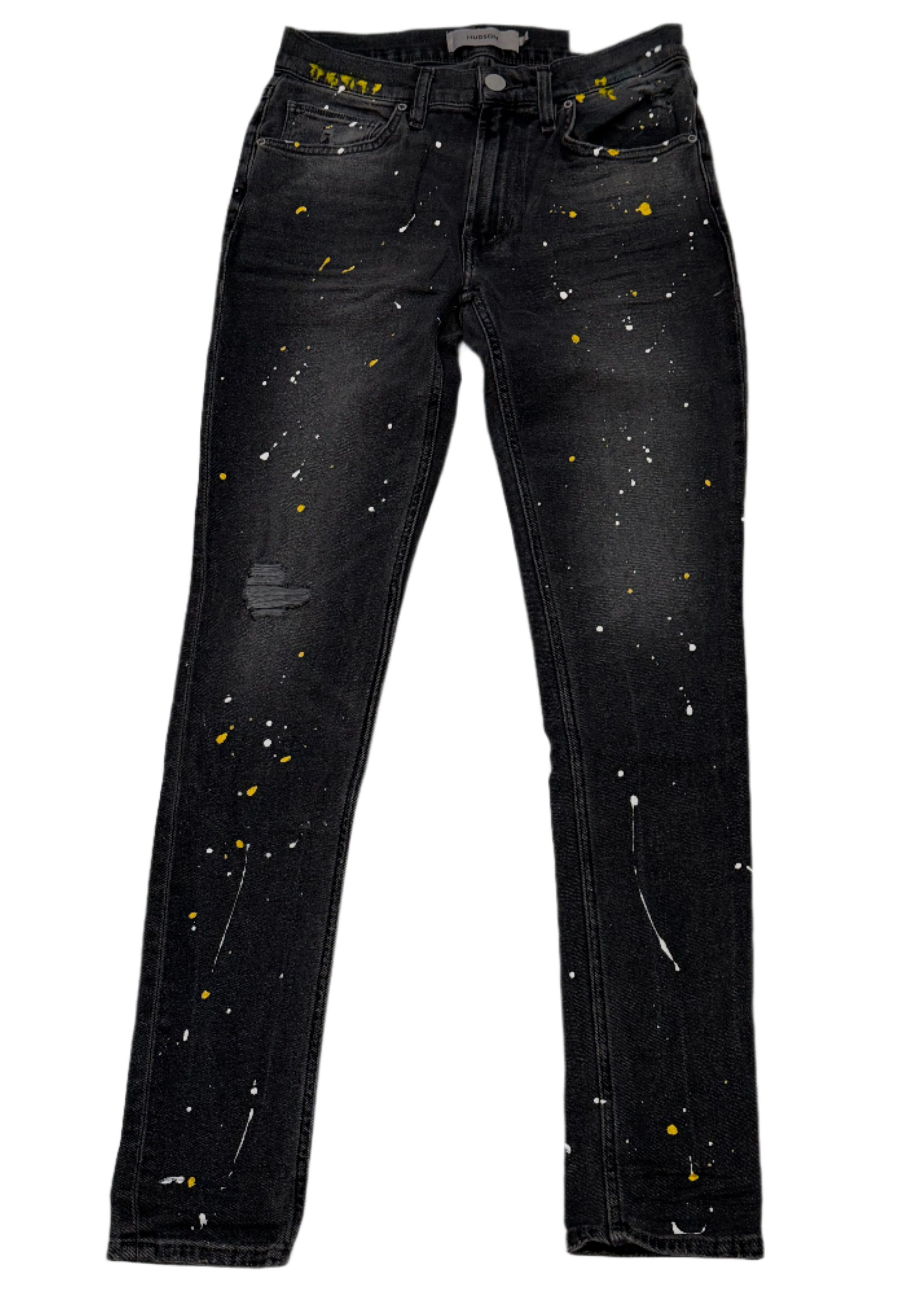 Dazzle x Hudson Zack Skinny Jeans in Dark Ash, skinny fit, style number H45TF3DA12402DA1.