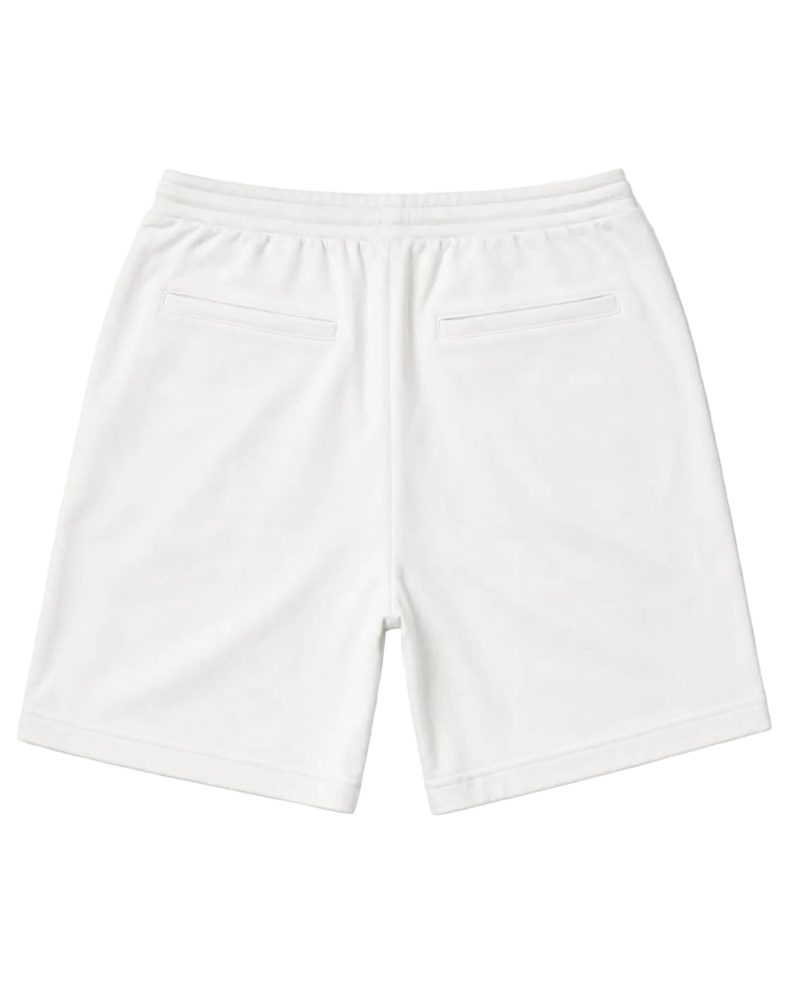 Men’s embroidered casual shorts in white