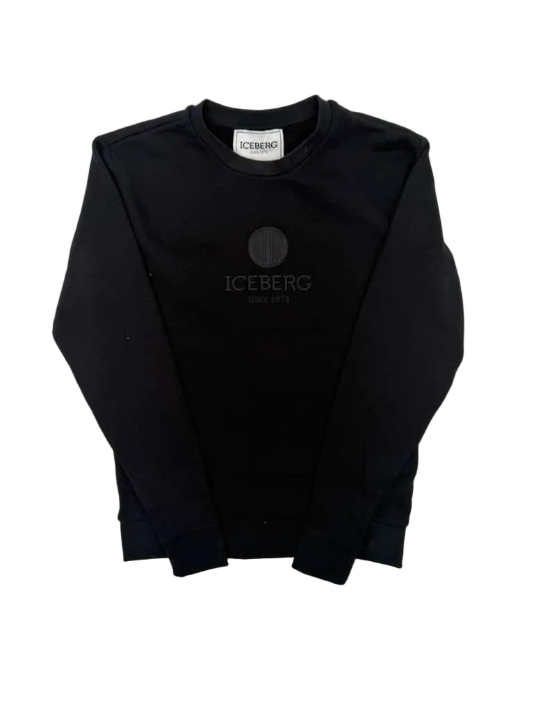 Elevate your everyday wardrobe with the Embroidered Round Logo Sweatshirt (Black) — a timeless essential designed for comfort, durability, and premium style.