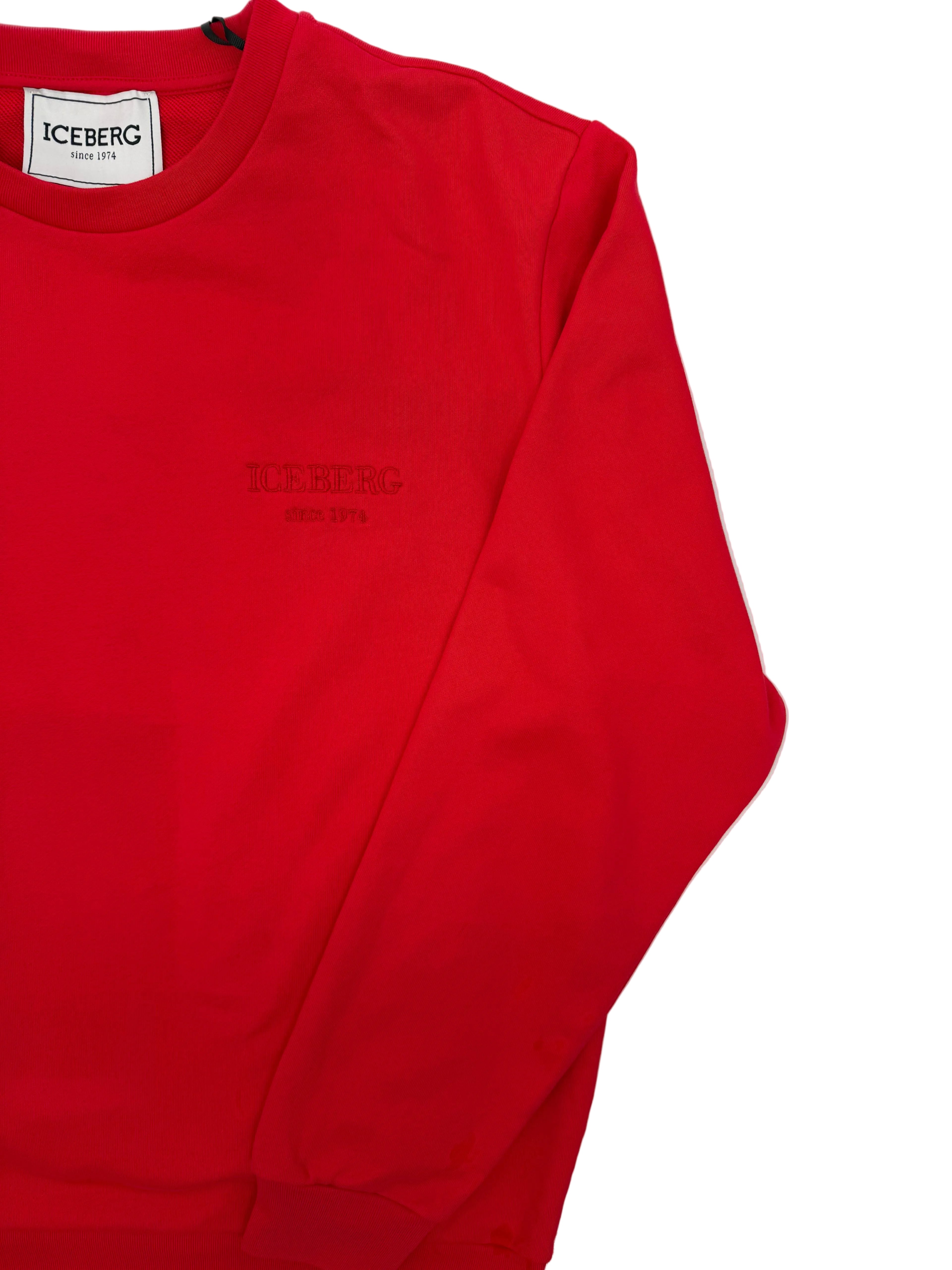 Stand out with bold color and premium craftsmanship in the Embroidered Logo 5C Sweatshirt (Red)