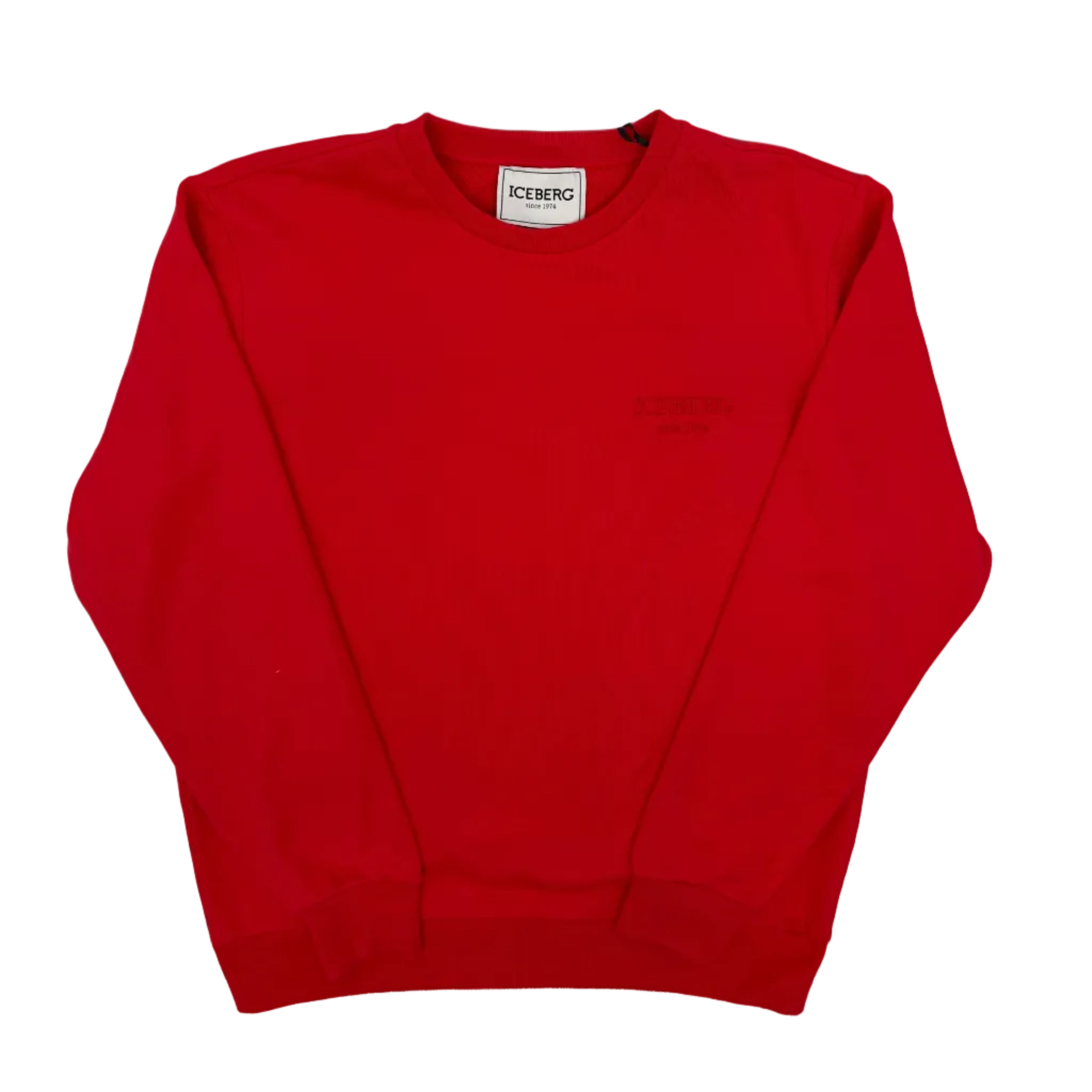 Stand out with bold color and premium craftsmanship in the Embroidered Logo 5C Sweatshirt (Red)