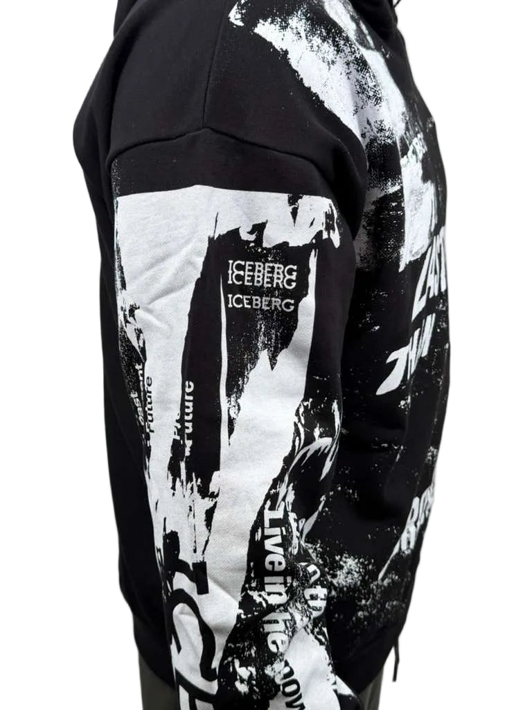 Make a bold style statement with the ICEBERG Splash Writing 5C Hoodie (Black) — a premium streetwear essential designed for comfort, creativity, and modern edge.