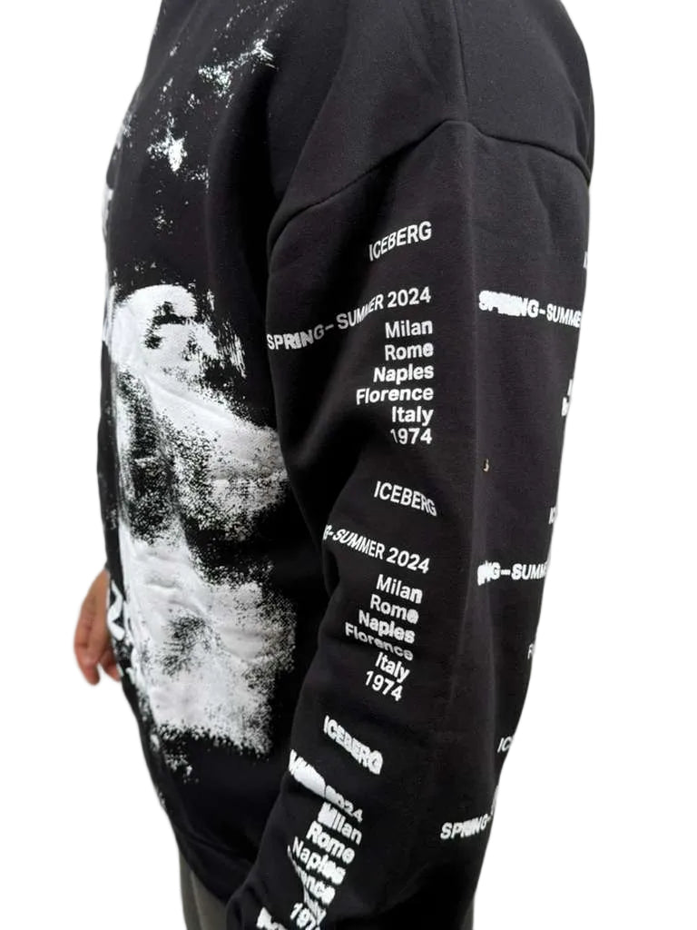 Make a bold style statement with the ICEBERG Splash Writing 5C Hoodie (Black) — a premium streetwear essential designed for comfort, creativity, and modern edge.