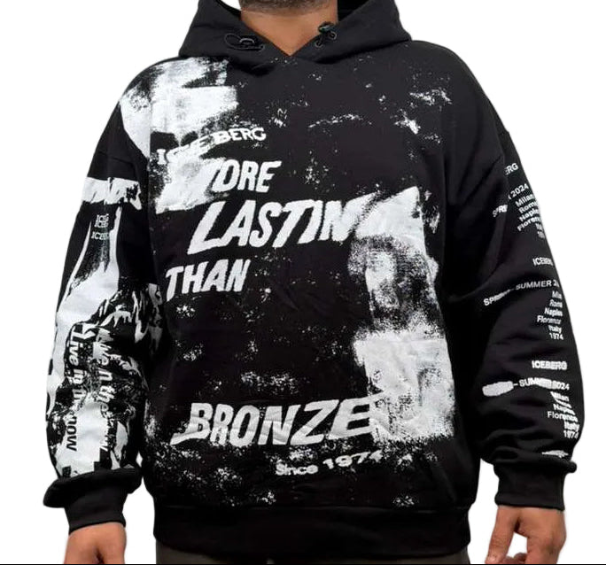 Make a bold style statement with the ICEBERG Splash Writing 5C Hoodie (Black) — a premium streetwear essential designed for comfort, creativity, and modern edge.