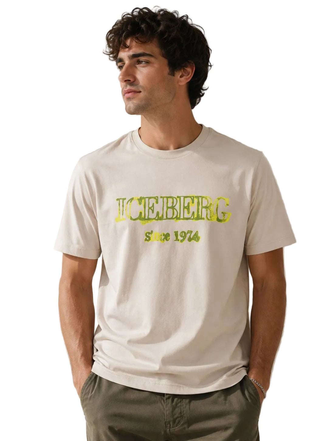 Premium light pink casual t-shirt featuring modern 5D print