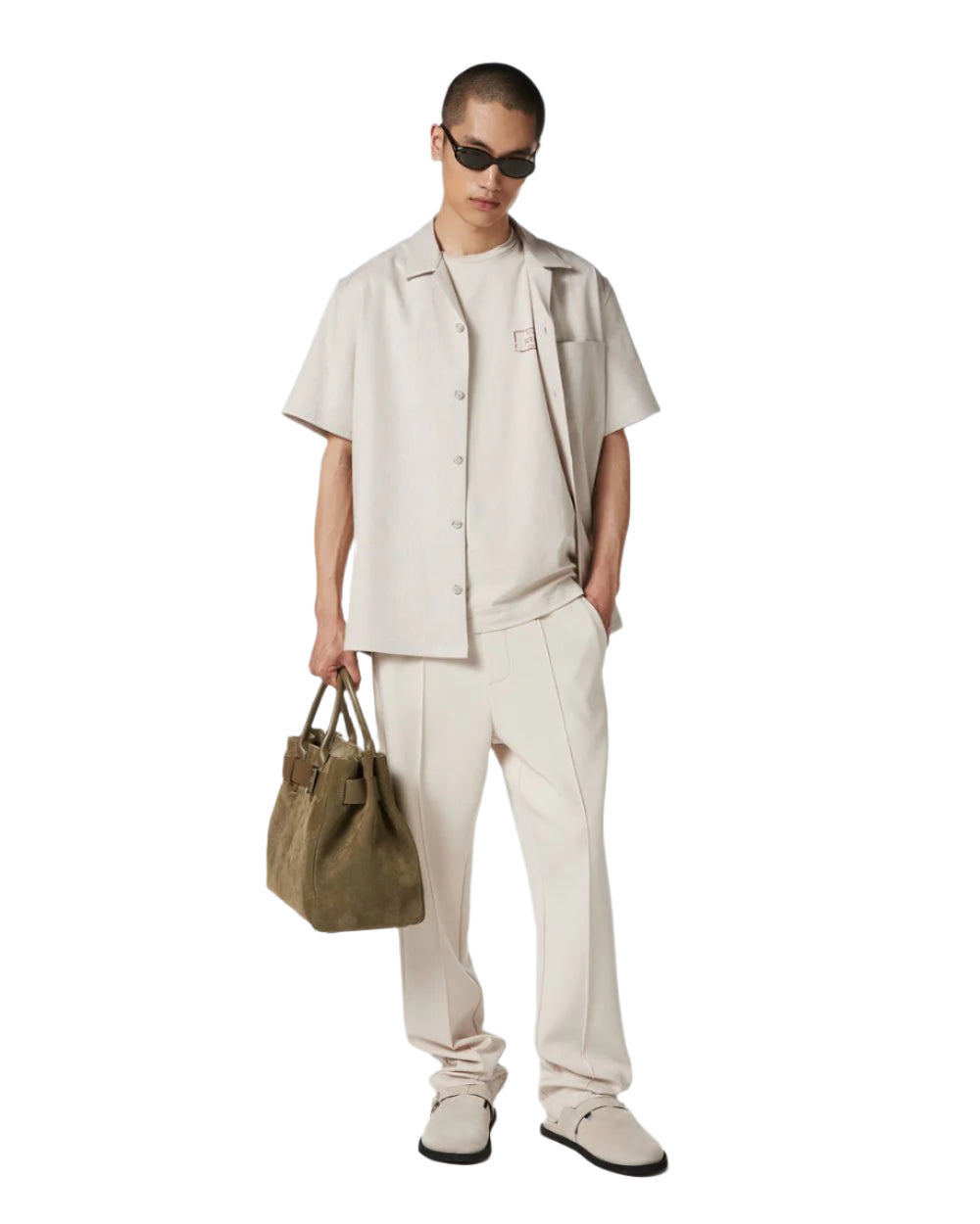 Popy Print T-Shirt (Khaki)