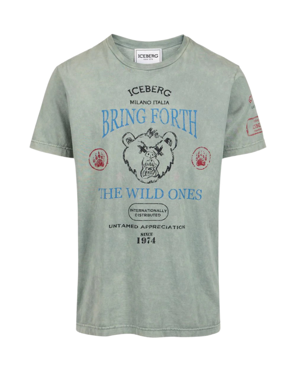 Maxi Bear Print T-Shirt (Grey)