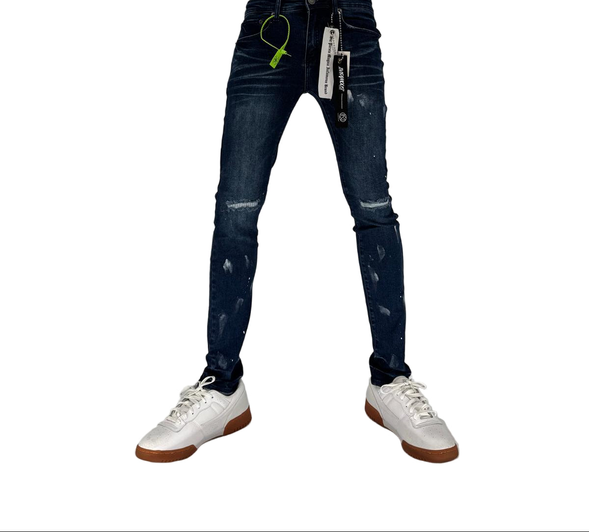 Make a bold statement with the Infamous Jeans in Dark Blue – a modern denim staple built for comfort, durability, and street-ready style. Featuring a classic slim fit with a tapered leg, these jeans offer a clean and structured look that suits any occasion, from casual weekends to late-night outings.