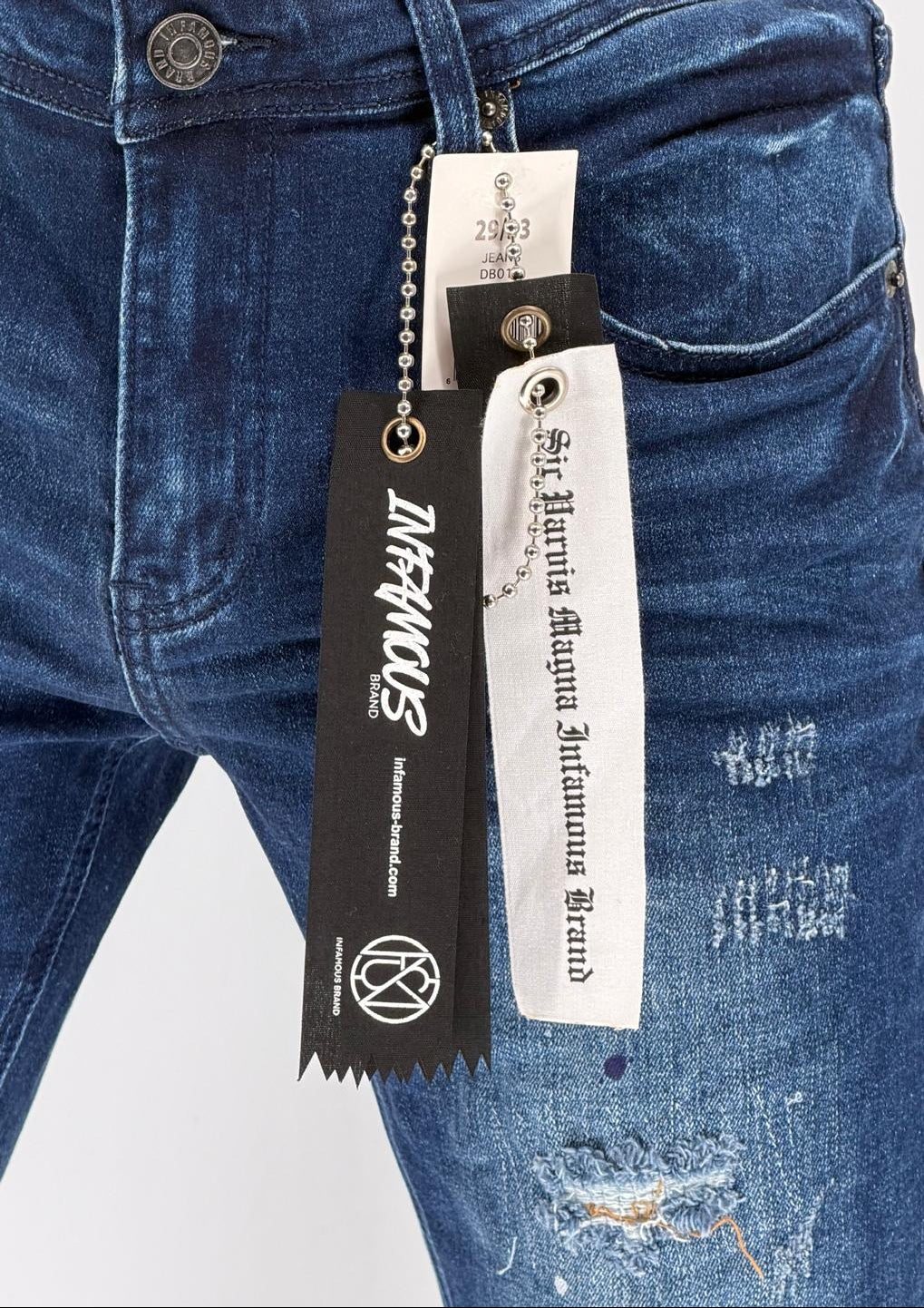 Upgrade your denim essentials with the Infamous Skinny Straight Jeans in Dark Blue – where classic style meets modern fit. These jeans feature a tailored skinny-straight leg that delivers a clean, streamlined silhouette without sacrificing comfort. The deep dark blue wash provides a timeless, versatile look that pairs effortlessly with both casual and elevated outfits.