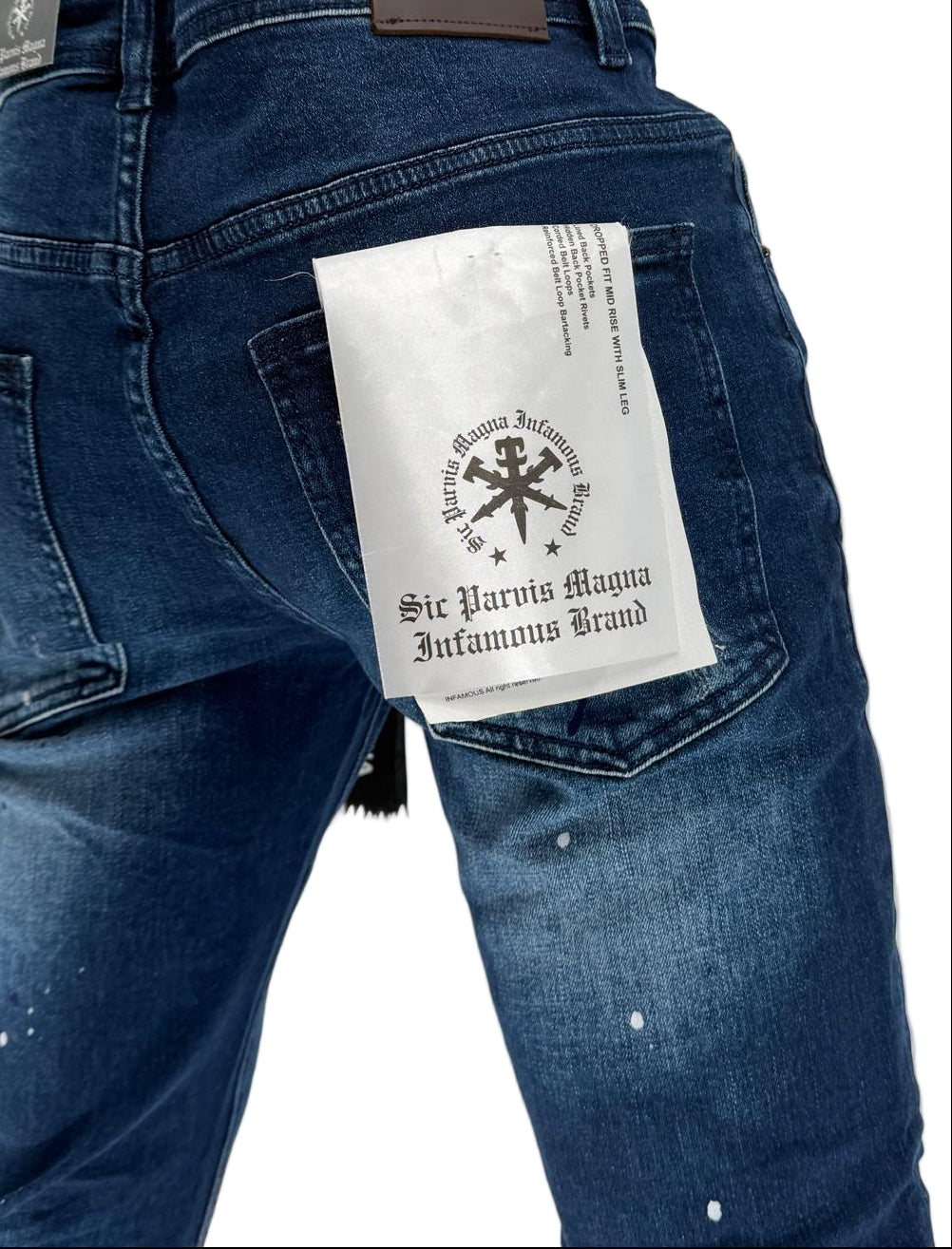 Upgrade your denim essentials with the Infamous Skinny Straight Jeans in Dark Blue – where classic style meets modern fit. These jeans feature a tailored skinny-straight leg that delivers a clean, streamlined silhouette without sacrificing comfort. The deep dark blue wash provides a timeless, versatile look that pairs effortlessly with both casual and elevated outfits.